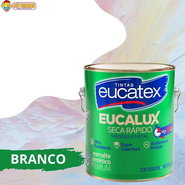 Imagem de Esmalte Sintético Eucalux Acetinado Seca Rápido Eucatex 3,6L 