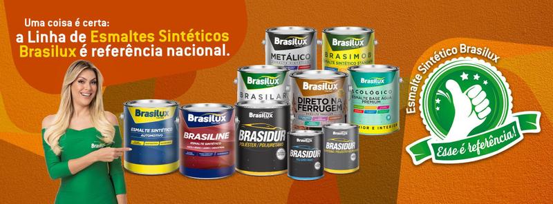 Imagem de Esmalte Sintético Premium Brasilux Brasilar 3,6Litros internos e externos