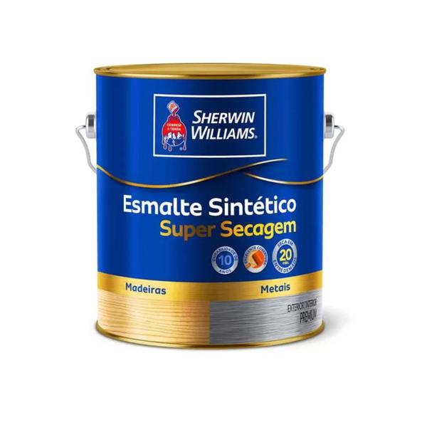 Imagem de Esmalte Sintetico Super Secagem Alto Brilho Branco 900ml Sherwin Williams