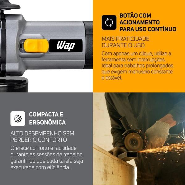 Imagem de Esmerilhadeira Angular 5Pol 950W 13.000 Rpm - Wf Es01 Wap