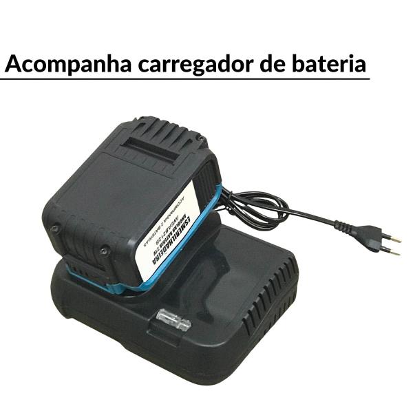 Imagem de Esmerilhadeira Lixadeira Angular 2 Baterias 21V Portátil com Maleta Importway Iweab212b