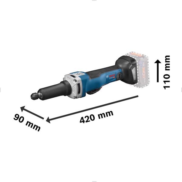 Imagem de Esmerilhadeira Retifica a Bateria GGS 18v-23 PLC Com Maleta Bosch