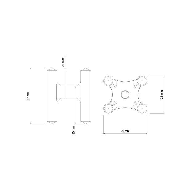 Imagem de Espaçador Plástico Tipo Cadeirinha Tramontina 20 x 25 mm para Ferragens (Saco com 100 un.)