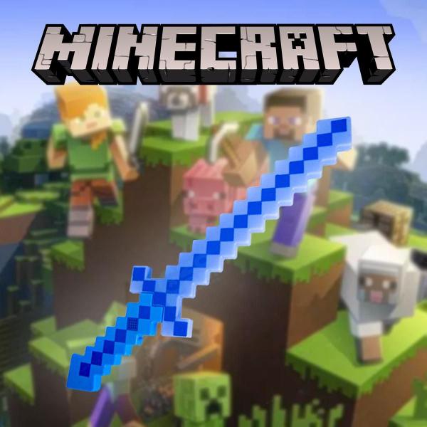 Imagem de Espada Brinquedo Minecraft Gamer Youtube Com Som E Luz