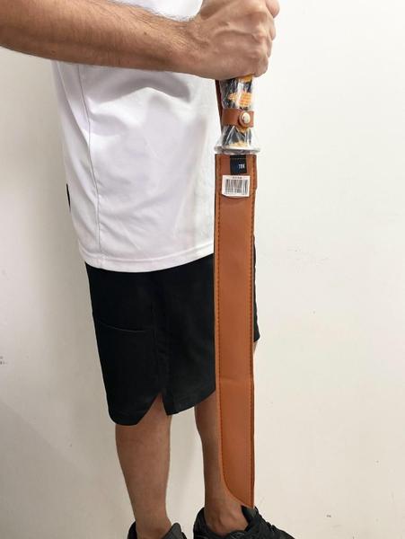 Imagem de Espada Katana Faca Afiada Em Aço 70cm Bainha Couro