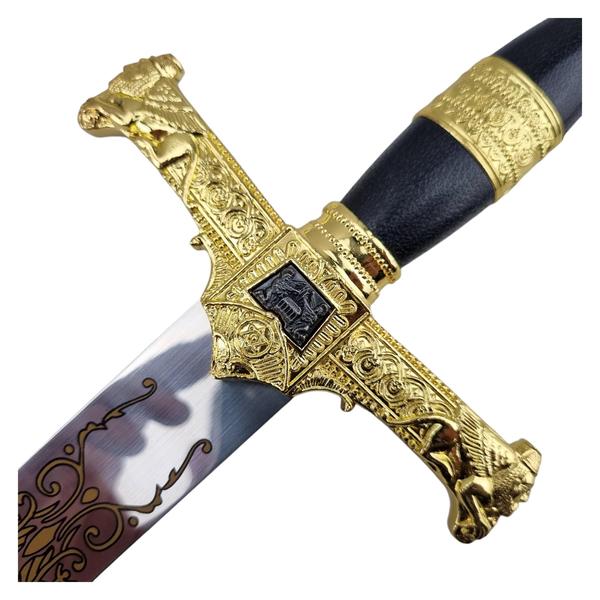 Imagem de Espada Medieval Preta E Dourada De Elite Rei Davi E Salomão