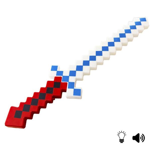 Imagem de Espada Minecraft Brinquedo Com Som E Luz De Led Infantil
