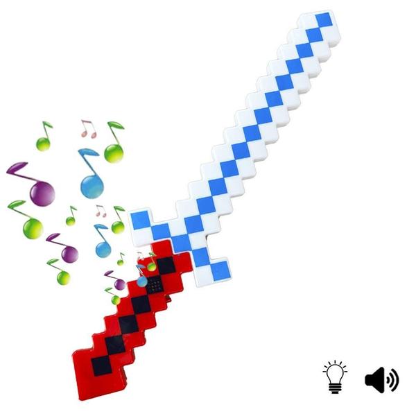 Imagem de Espada Minecraft Brinquedo Com Som E Luz De Led Infantil