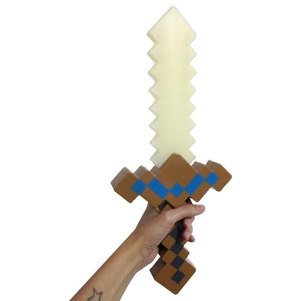 Imagem de Espada Minecraft De Ouro - 36Cm Som E Luz Led