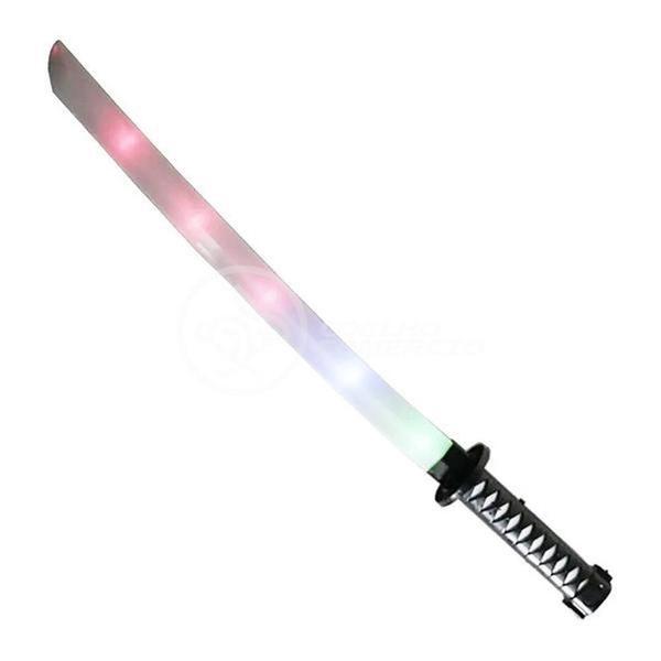 Imagem de Espada Ninja Katana Samurai C/ Som E Luz À Pilha Preto