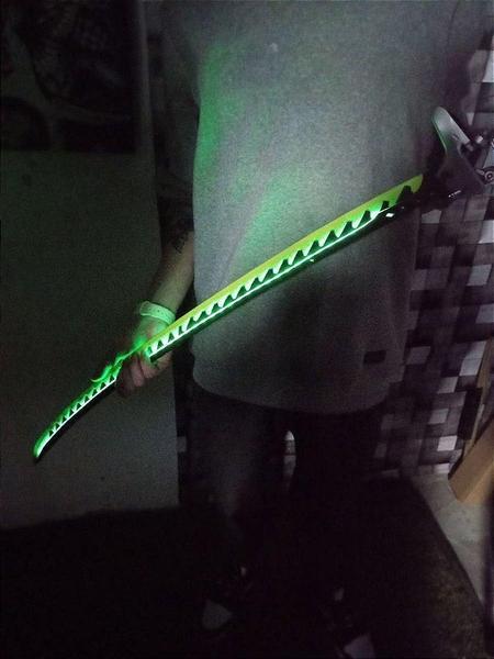 Imagem de Espada Overwatch Genji Cosplay Led Sabre Luz