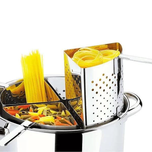 Espagueteira 4 Divisões Savoy Aço Inox - 10L Brinox Imagem de Espagueteira 4 Divisões Savoy Aço Inox - 10L Brinox