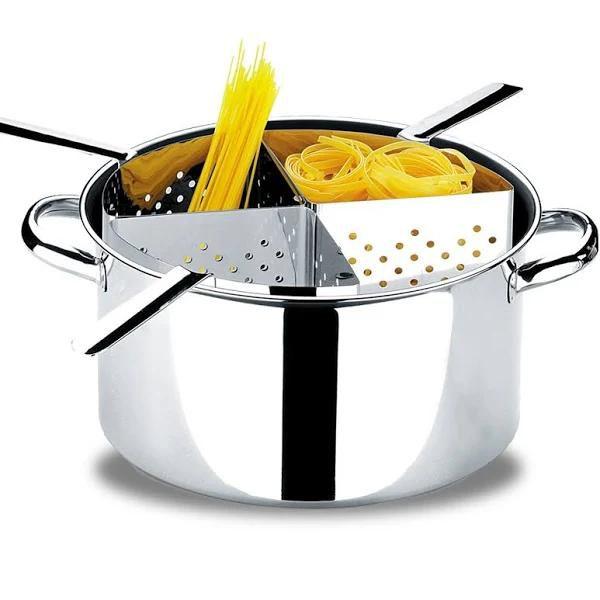 Espagueteira 4 Divisões Savoy Aço Inox - 10L Brinox Imagem de Espagueteira 4 Divisões Savoy Aço Inox - 10L Brinox