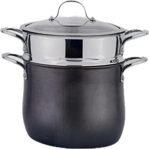 Imagem de Espagueteira Com Cesto Coador Cookduo 2 Peças Aço Inox - 8L