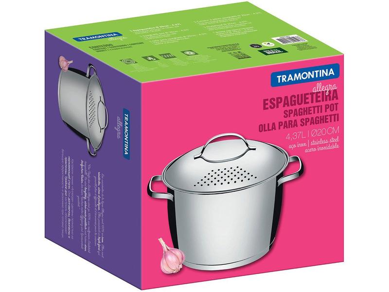 Imagem de Espagueteira Inox Allegra 20cm 4,40l 62667/203 Tramontina