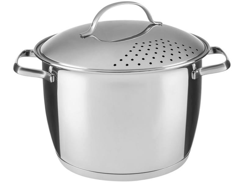 Espagueteira Inox Tramontina Allegra 20cm 4,40L Fundo Triplo