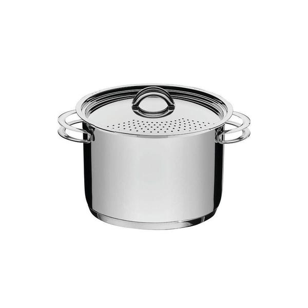 Espagueteira Tramontina Solar Aço Inox Fundo Triplo 24 Cm 7,7 Litros Imagem de Espagueteira Tramontina Solar Aço Inox Fundo Triplo 24 Cm 7,7 Litros