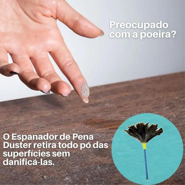 Imagem de Espanador De Penas Duster 40 Cm Kit 3