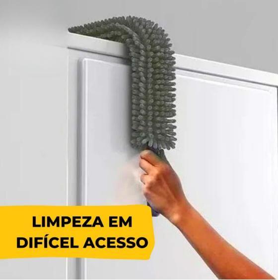 Imagem de Espanador de Pó de Microfibra Dobravel Flexível Casa Móveis Carro Grande 53cm