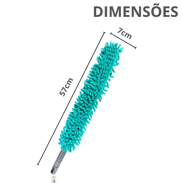 Imagem de Espanador De Pó Microfibra Multiuso Dobrável Flexível Grande