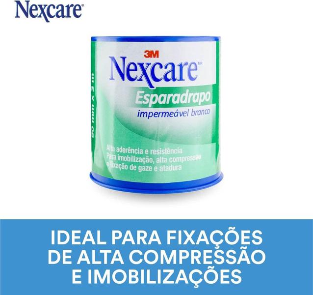 Imagem de Esparadrapo Impermeável Nexcare Branco 50mm X 3m