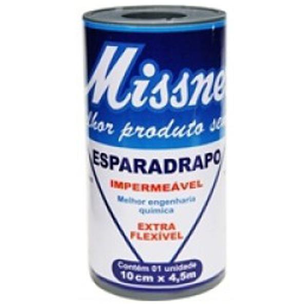 Imagem de Esparadrapo Missner Impermeavel Branco, 1 Unidade Com 10Cm X 4,5M