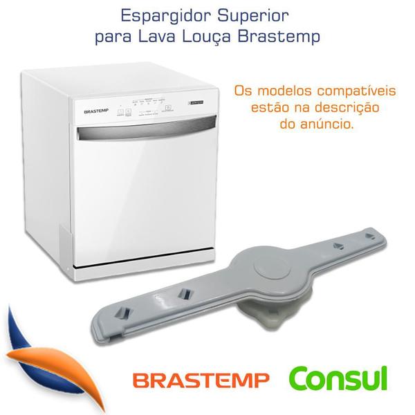 Imagem de Espargidor Superior Sem Suporte Lava Louça Brastemp W11298688*  / W10371829 / W10569481 / 326007901 - SEM SUPORTE