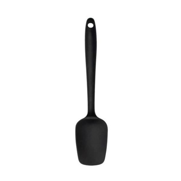 Imagem de Espatula colher silicone preto 28 cm 