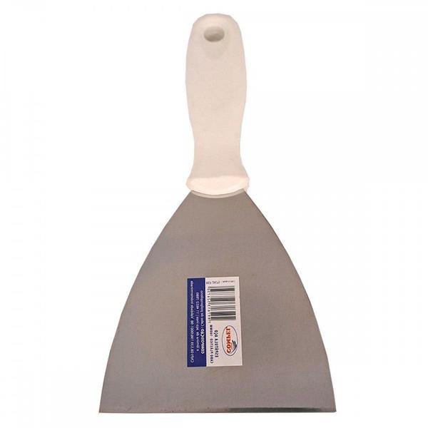 Imagem de Espatula Compel Aco Inox Cabo Plastico 100Mm ./ Kit Com 6 Peças