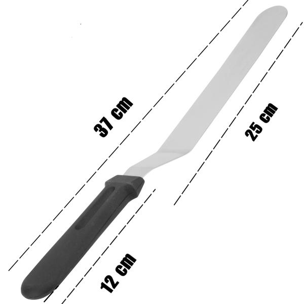 Imagem de Espátula Confeiteiro Curvada 27cm - Durável e Prática
