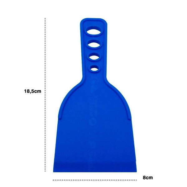 Imagem de Espatula de plastico 8 cm text / decor 2160-008 azul - tigre