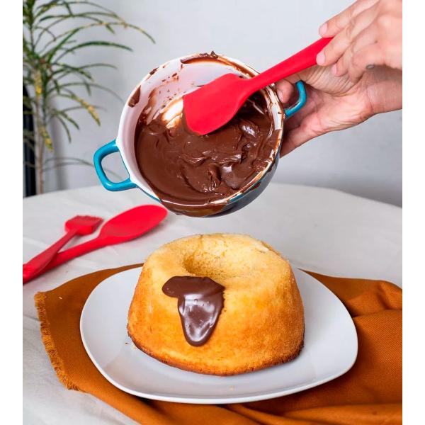 Imagem de Espátula de Silicone Gourmet  27cm para Cozinha Linha Garbo