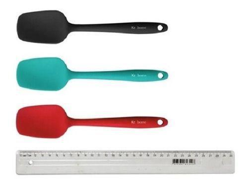 Imagem de Espatula De Silicone Mini Color Reforçada Colher Kehome 21cm