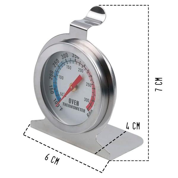 Imagem de Espátula De Silicone Preta Para Cozinha + Termômetro Forno