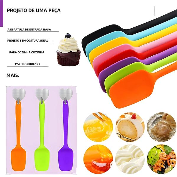 Imagem de Espátula de Silicone Resistente ao Calor (28cm) - Raspador Flexível Antiaderente