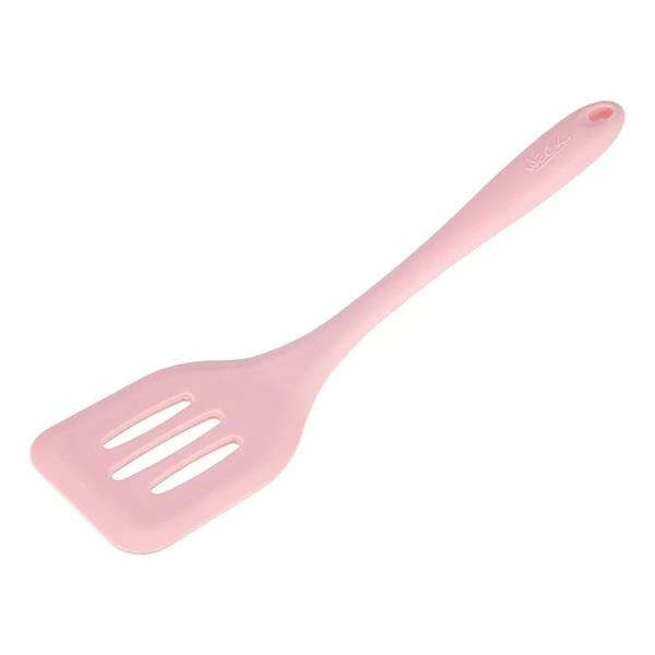 Imagem de Espátula de Silicone Vazada para Fritura 29cm Reforçada Cozinha Cores