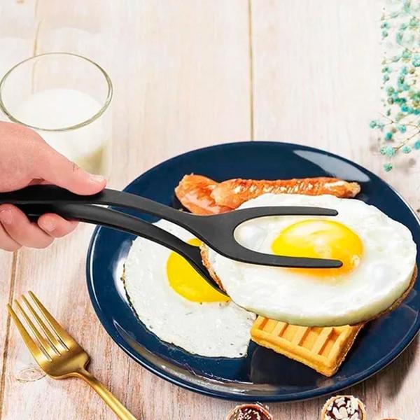 Espátula Dupla Pegador para Virar Ovos, Panquecas, Carnes - Neoimp Imagem de Espátula Dupla Pegador para Virar Ovos, Panquecas, Carnes