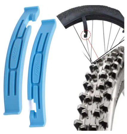 Imagem de Espatula Nylon Remoção Camara Bicicleta Kit Tira Troca Pneu Bike Curva MTB Ciclismo Reparo Trilha 