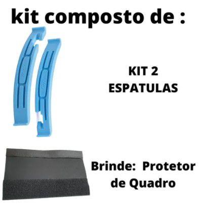 Imagem de Espatula Nylon Remoção Camara Bicicleta Kit Tira Troca Pneu Bike Curva MTB Ciclismo Reparo Trilha 