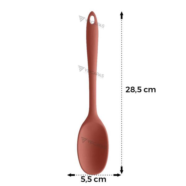 Imagem de Espatula Para Arroz Colher Silicone 28 cm Cozinhar Utensilio