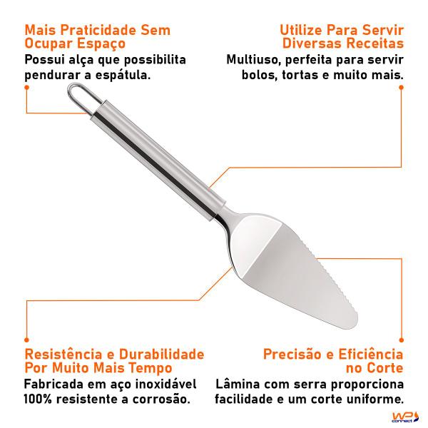 Imagem de Espátula Para Bolos e Tortas em Aço Inox 26cm - Wp Connect