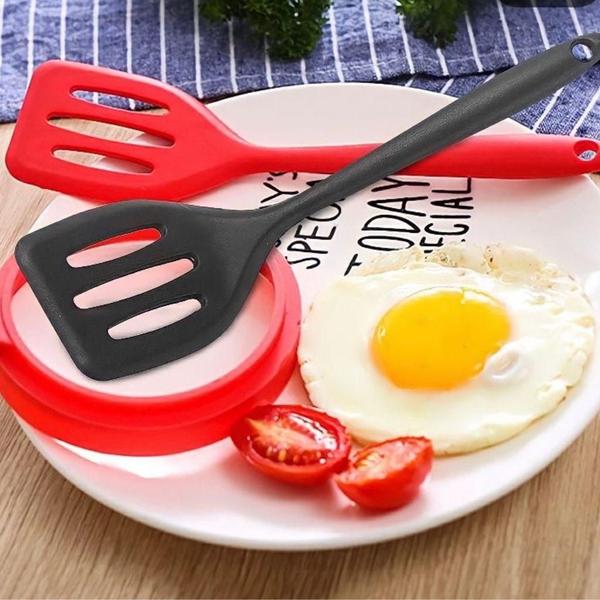 Imagem de Espátula Perfurada Fritura Utensílio 28,5 Cm Vazada Silicone