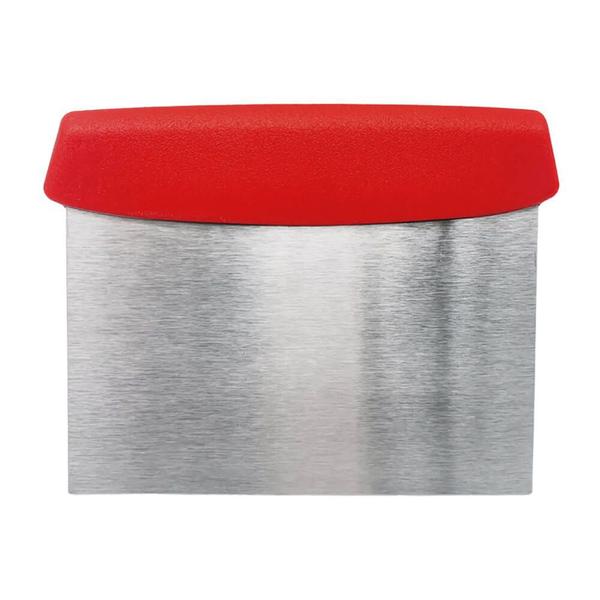 Imagem de Espátula Raspador Inox Multiuso Vermelho Cozinha