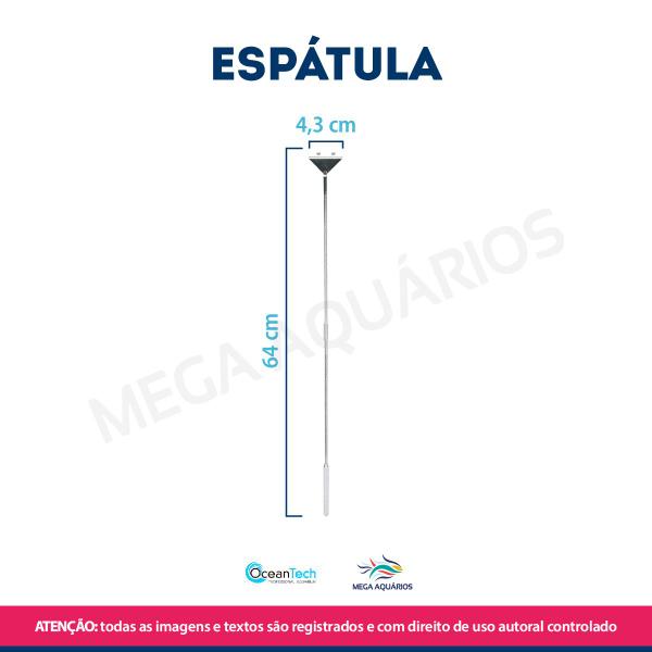 Imagem de Espátula raspador lamina Oceantech 64cm ferramenta aquário