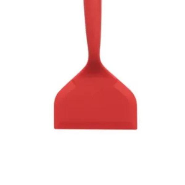 Imagem de Espatula reta de silicone 25,5x12cm vermelho mak inox 2209i