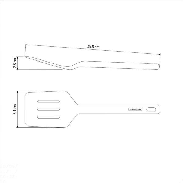 Imagem de Espatula silicone Tramontina Molde utensilios de cozinha antiaderente 25810160