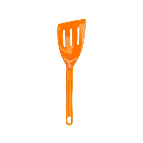 Imagem de Espátula Talher Nylon Cozinha Goumert Utensílio Laranja 28Cm