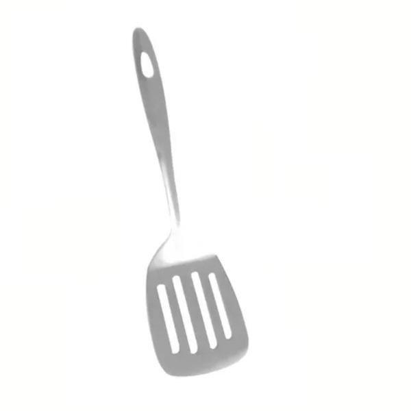 Espátula Vazada Aço Inox Utensílio Cozinha - Univendas Imagem de Espátula Vazada Aço Inox Utensílio Cozinha