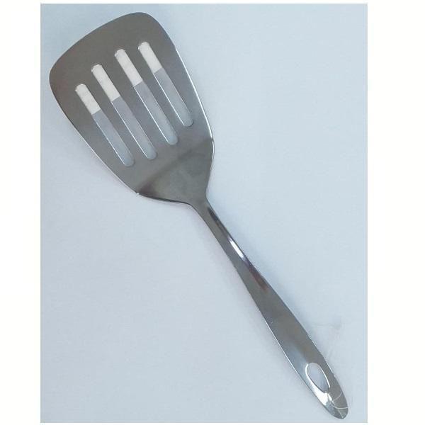 Espátula Vazada Aço Inox Utensílio Cozinha - Univendas Imagem de Espátula Vazada Aço Inox Utensílio Cozinha