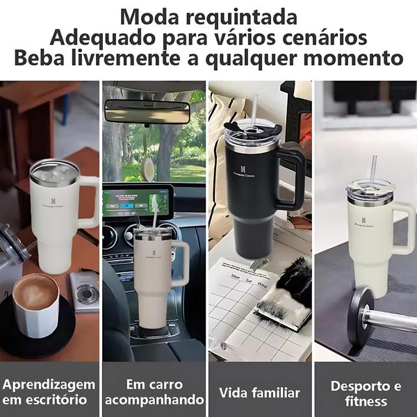 Imagem de Especial Pais Smartwatch Série 9 Ultra + Caneca Térmica inox + 2 Pulseiras + seu Pai vai amar!